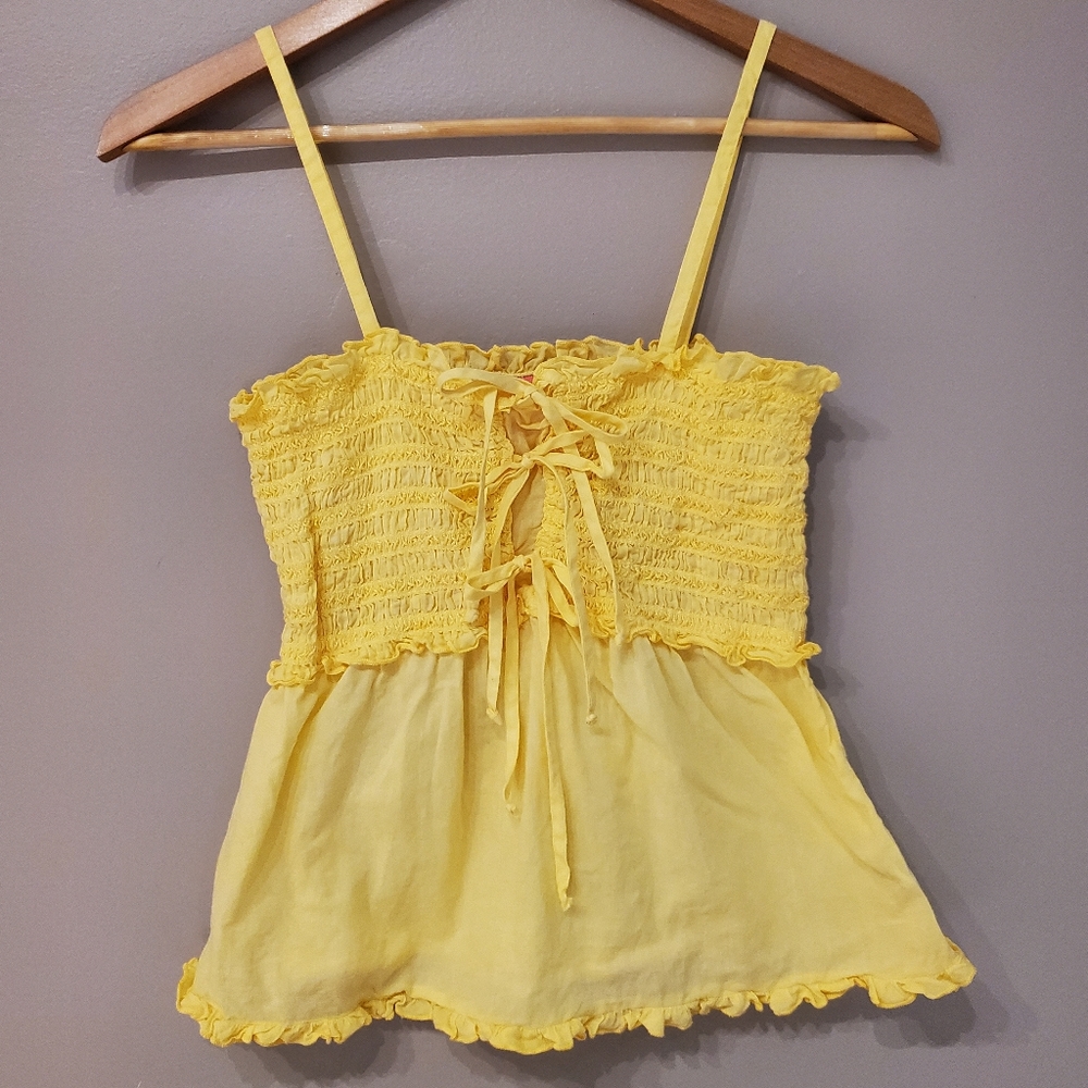Juicy Couture Smocked Tank Top - Yellow